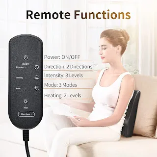 Back Massager with Heat, Massagers for Neck and Back, Shiatsu Neck Massage Pillow for Back, Neck, Shoulder, Leg Pain Relief, Gifts for Men Women Mom Dad, Stress Relax at Home Office and Car