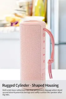 MIATONE Outdoor Portable Bluetooth Speakers Wireless Speaker Waterproof - Pink