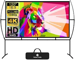 GT GETCO TECH 120 Inch Projector Screen
