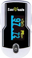 Zaurate Pro Series 500DL Fingertip Pulse Oximeter Blood Oxygen Saturation Monitor
