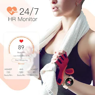 AGPTEK Smart Watch for Women : Designed for both Android and iOS Phones