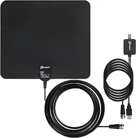 Gesobyte Amplified HD Digital TV Antenna of 250 Miles Range Chaowei Indoor Amplified Digital HDTV Antenna