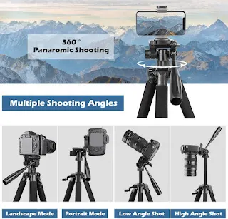 UBeesize 67 inch Camera Tripod with Travel Bag: A Cell Phone Tripod