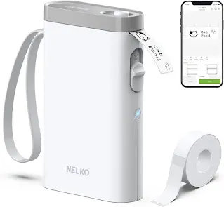 Nelko Label Maker Machine with Tape, P21 Bluetooth Label Printer