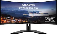 AOC CU34G3S 34 Review | Frameless Curved Ultrawide Gaming Monitor GIGABYTE G34WQC A