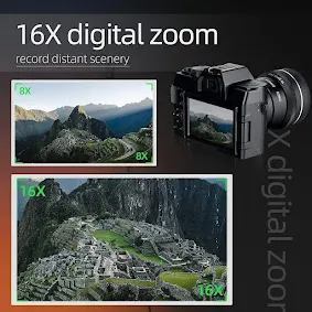 monitech digital camera 4k 48mp  Key Features