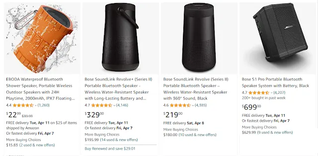 EBODA Bluetooth Shower Speaker | Portable Bluetooth Speaker