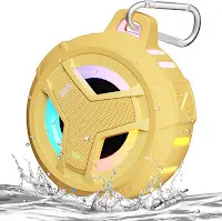 EBODA Bluetooth Shower Speaker, Waterproof Portable Wireless Speakers with Light, IP67 Floating, 2000mAh, Small Portable Speaker for Kayak, Beach, Pool Accessories, Gifts for Unisex