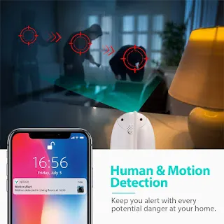 NETVUE Indoor Camera for Homes, Business, Baby, Pets, Dogs