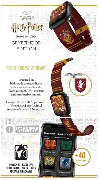 Harry Potter Smartwatch Band – Officially Licensed, Compatible with Every Size & Series of Apple Watch (watch not included)
