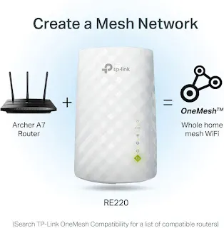 TP-Link AC750 WiFi Extender RE220: WiFi Range Extender