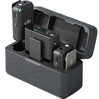 DJI Mic 2 TX 1 RX Charging Case | Wireless Lavalier Microphone | Best Option for Vloggers