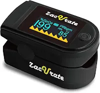 Zaurate Pro Series 500DL Fingertip Pulse Oximeter Blood Oxygen Saturation Monitor