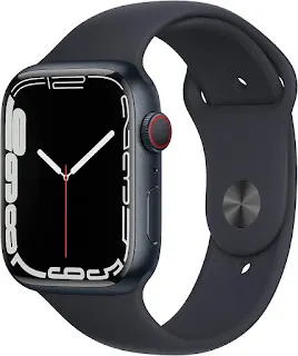 Apple Watch Series 7 (GPS + Cellular, 41MM) - Midnight Aluminum Case with Midnight Sport Band (Renewed Premium)