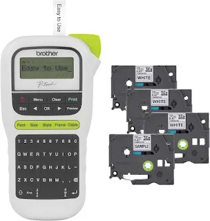 Brother P-Touch, PTH110BP, Portable Label Maker Bonus Bundle