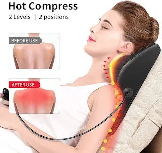 Back Massager with Heat, Massagers for Neck and Back, Shiatsu Neck Massage Pillow for Back, Neck, Shoulder, Leg Pain Relief, Gifts for Men Women Mom Dad, Stress Relax at Home Office and Car