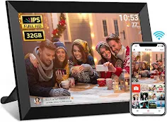 FRAMEO Digital Photo Frame, 10.1 Inch WiFi Digital Picture Frame